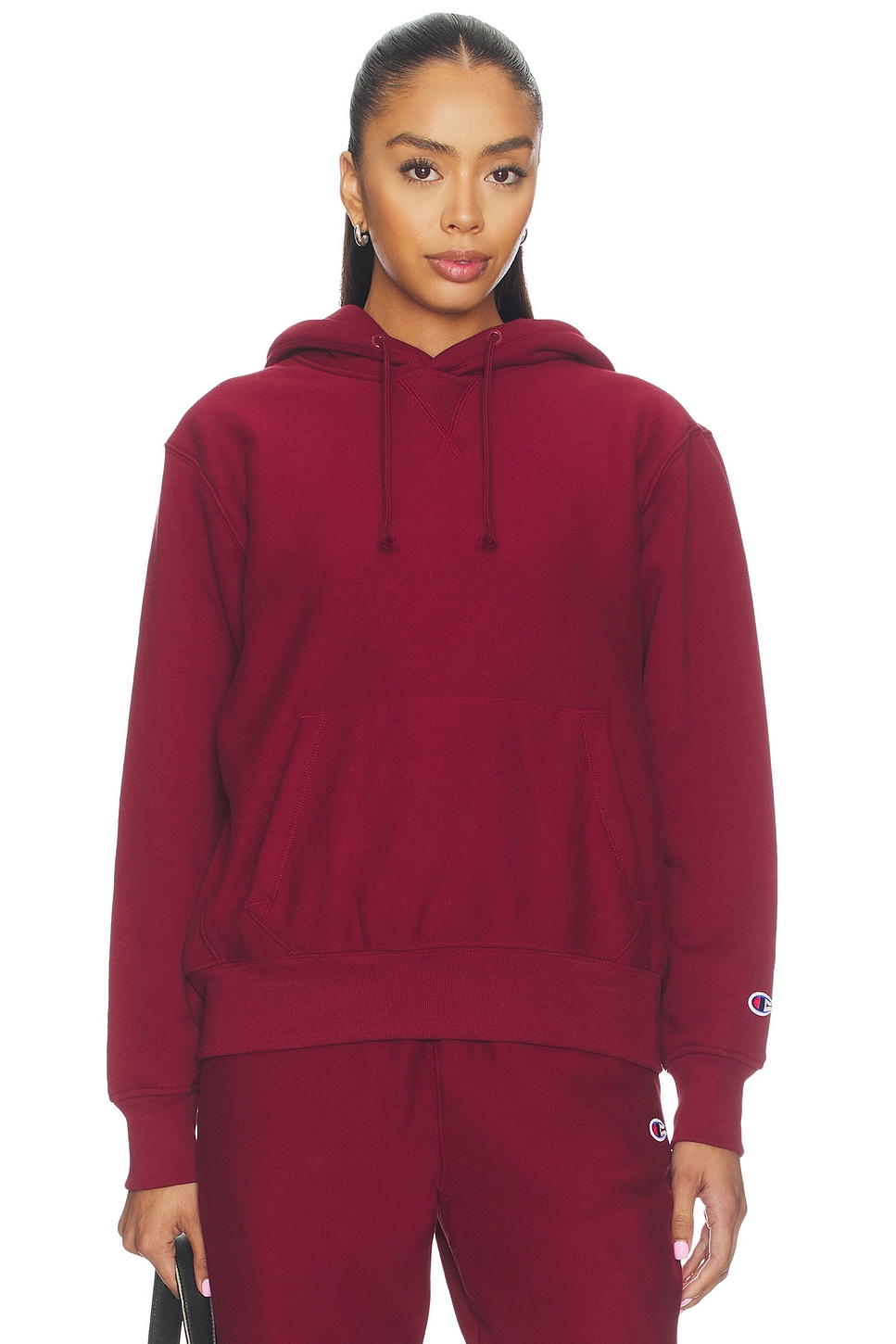 Reverse Weave Pullover Hoodie
