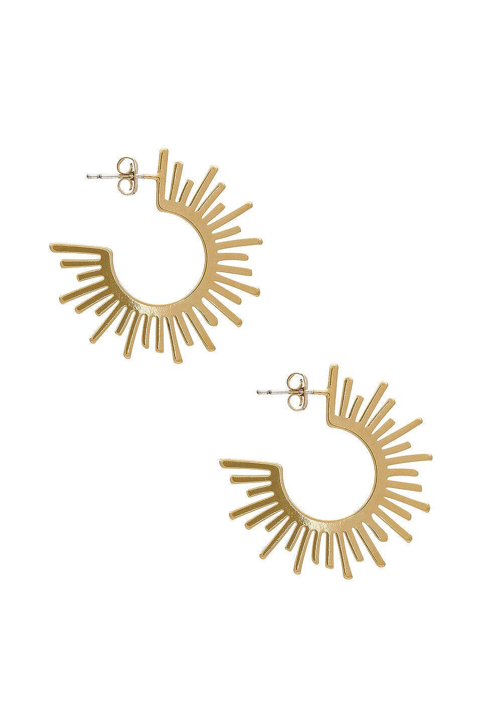 Cloverpost Agenda Earrings in Yellow Gold