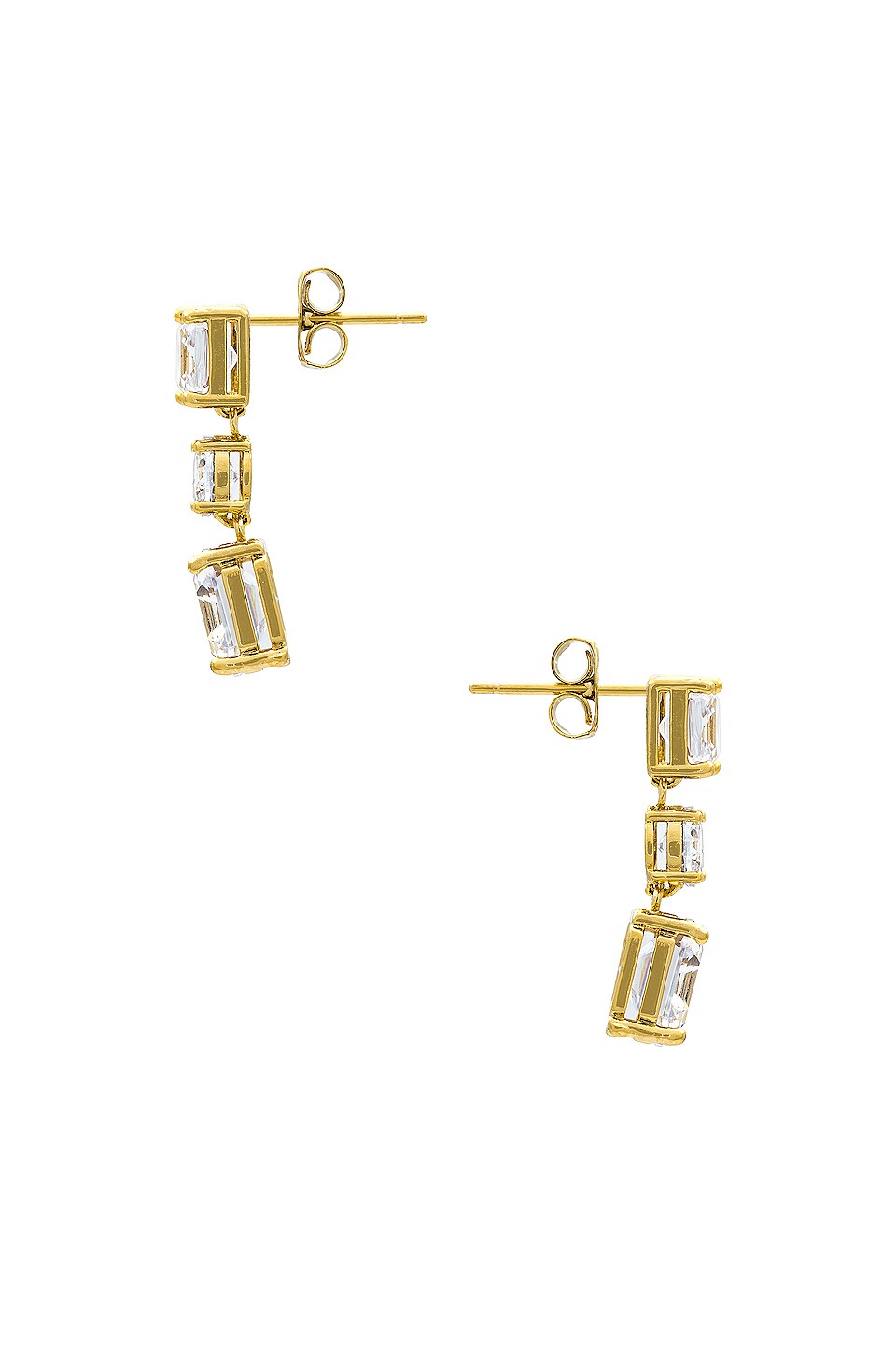 Cloverpost Andy Earrings in Yellow Gold
