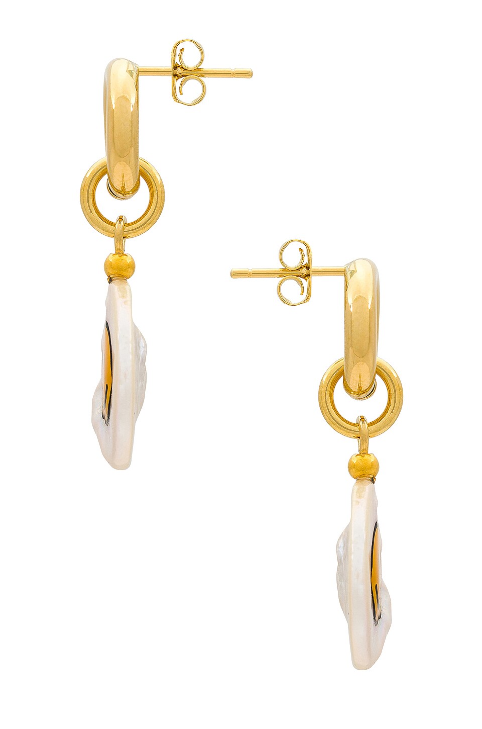 Cloverpost Mania Earrings in Yellow Smiley