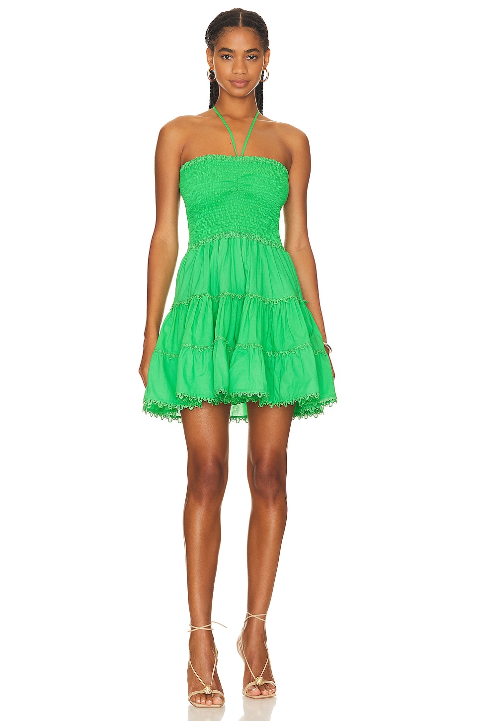 Image 1 of Yaca Dress in Solid Green