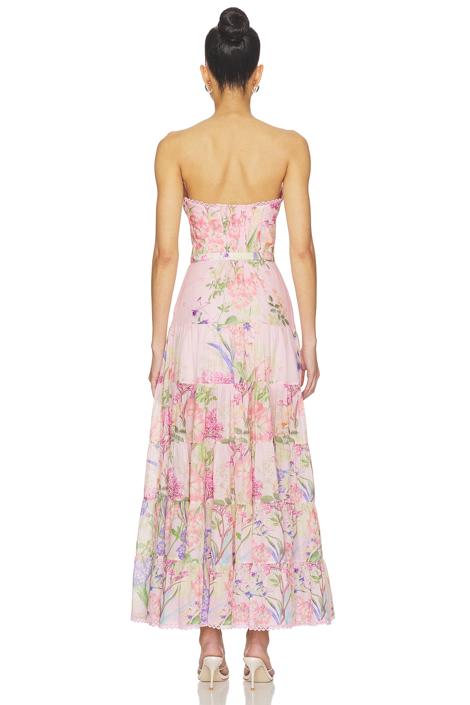 Charo Ruiz Ibiza Danny Long Dress in Pink Botanic | REVOLVE