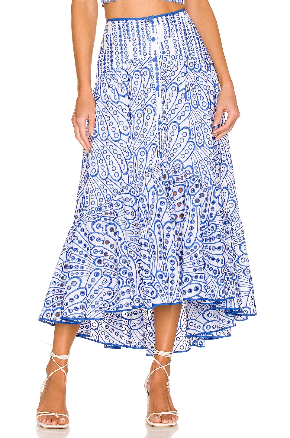 Charo Ruiz Ibiza Gina Maxi Skirt in Blue | REVOLVE