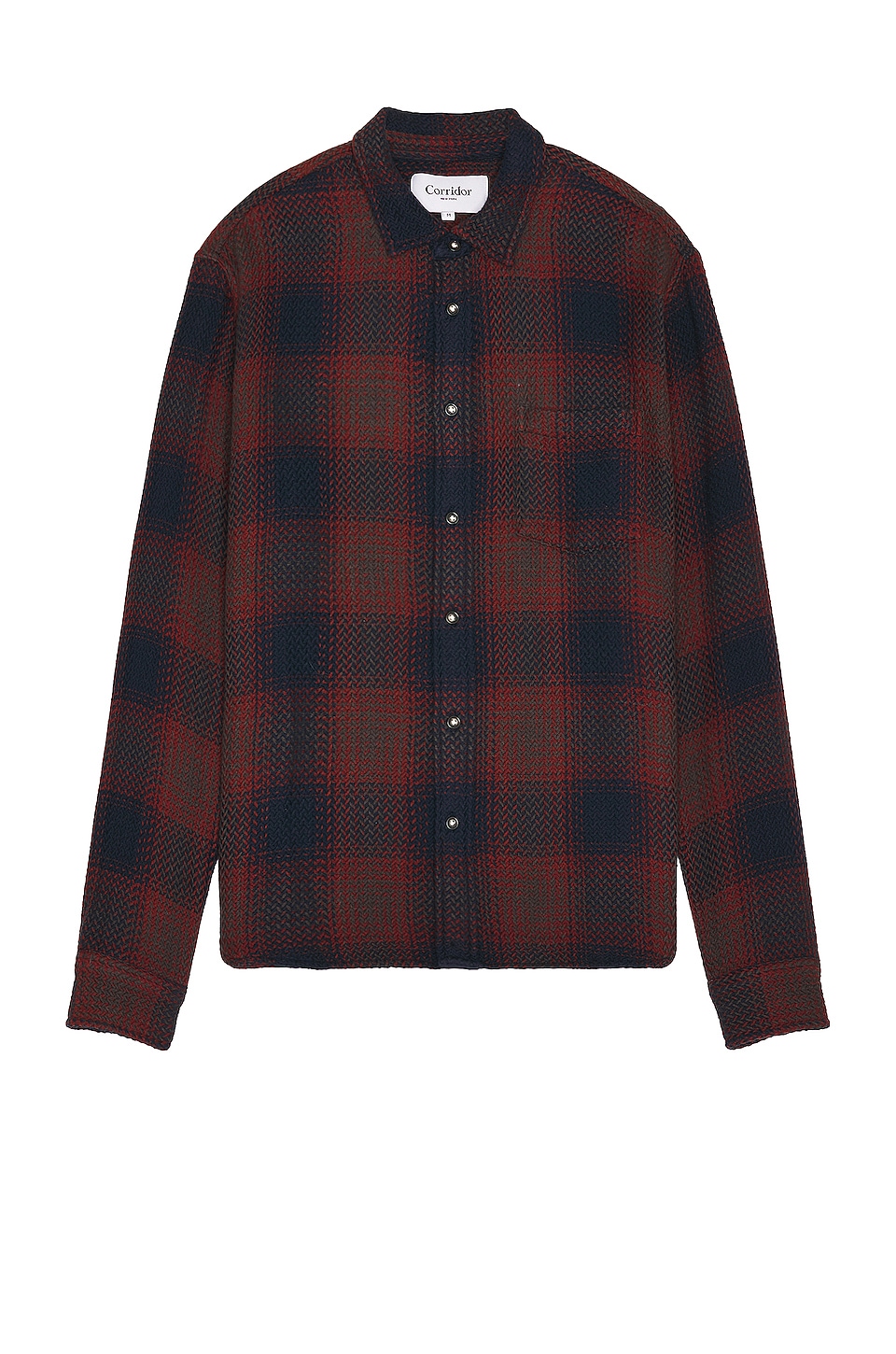Corridor Acid plain Shirt in Coastal Lichen