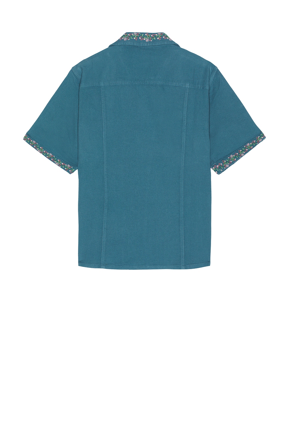 Hopsack Embroidered Camp Shirt