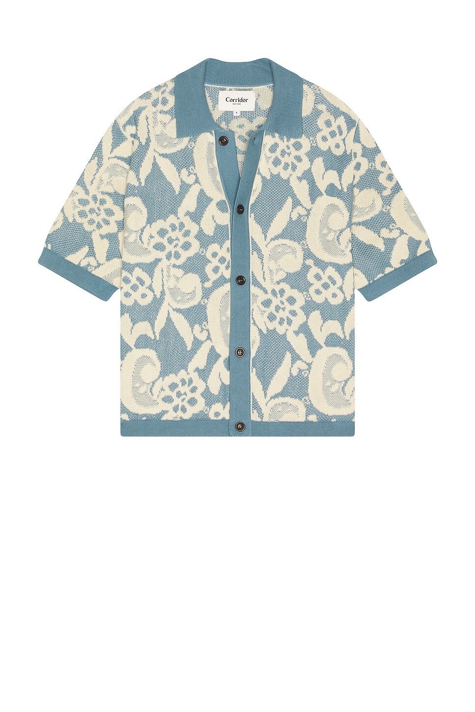 Floral Jacquard Button Down Shirt