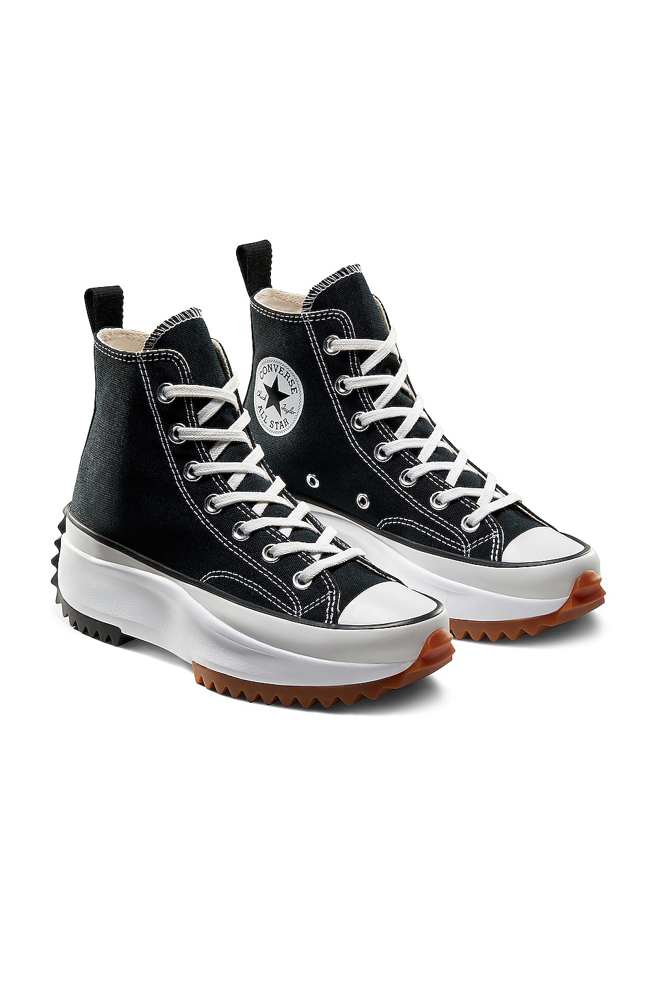 Converse Run Star Hike Lugged Hi in Black, White, & Gum