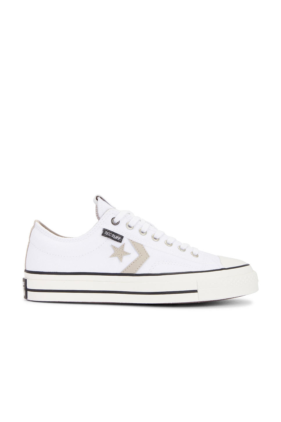 Converse Star Player 76 Tectuff Overlays in White Papyrus Vintage White REVOLVE