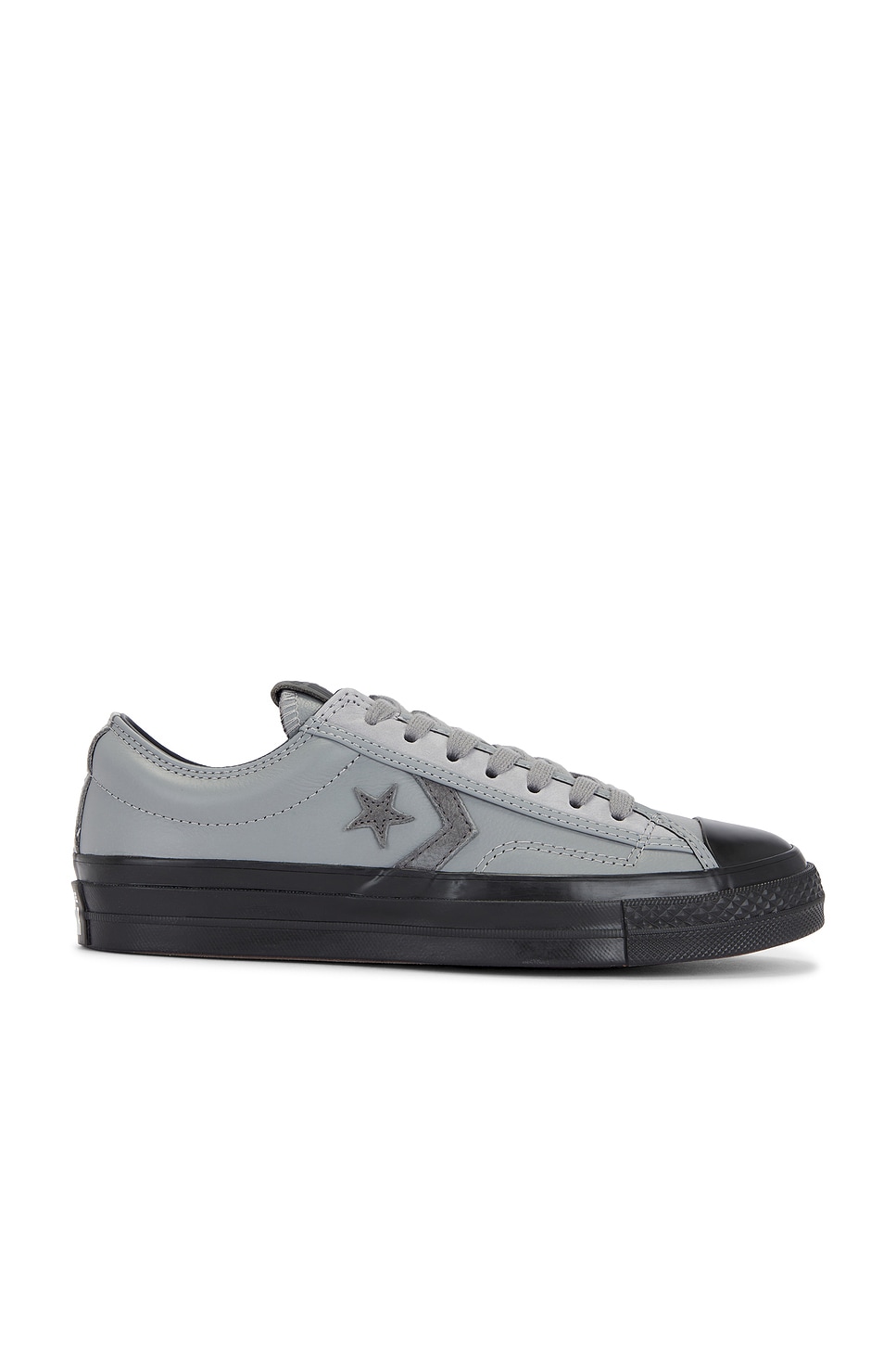 Dark grey leather converse online