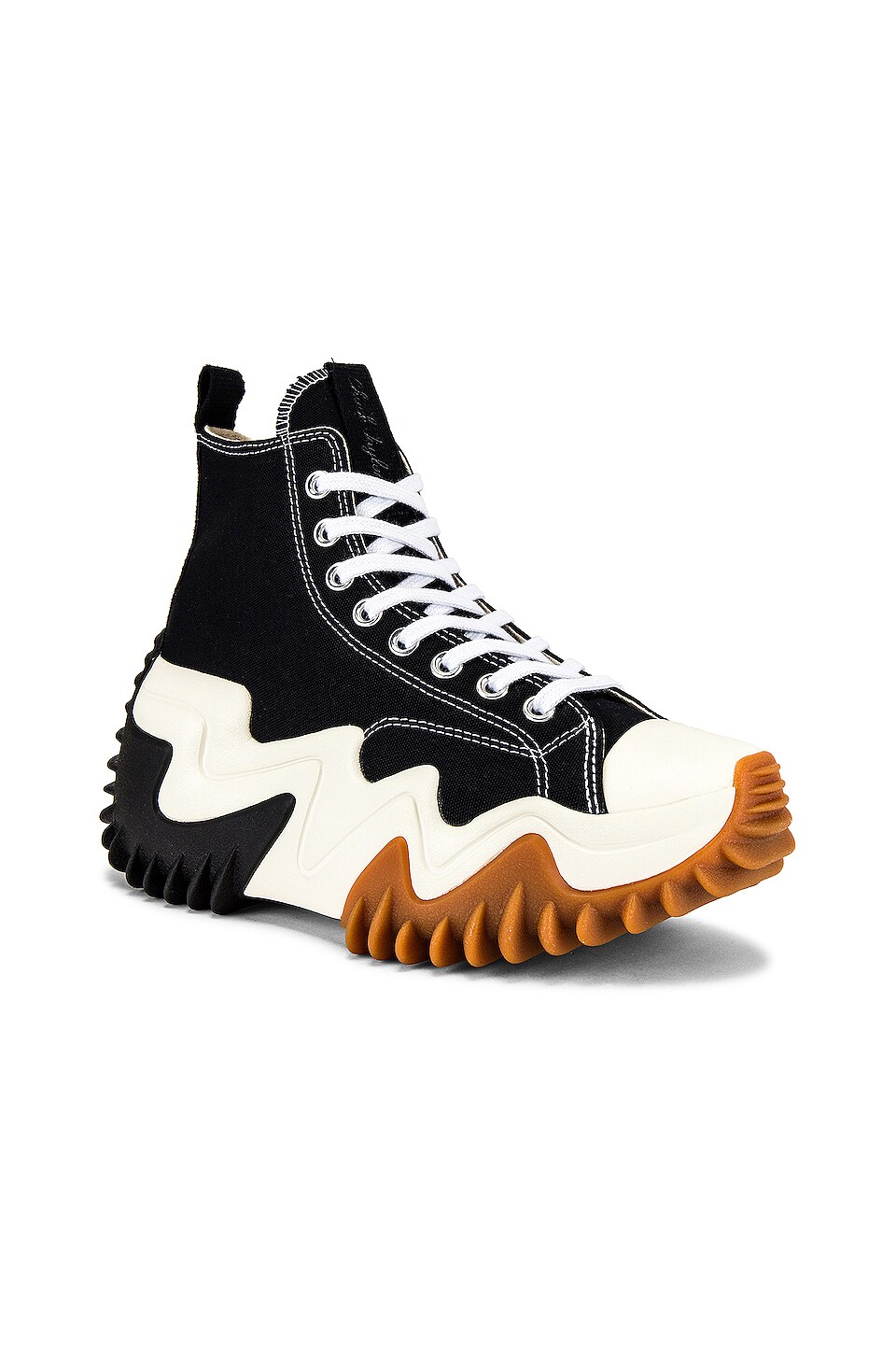Converse Run Star Motion Hi Sneaker in Black, White, & Gum Honey