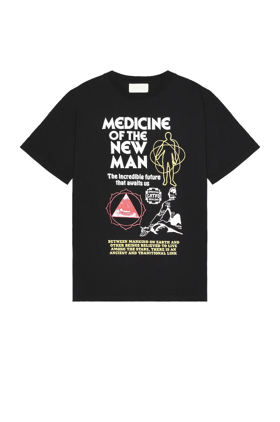CRTFD New Man T-Shirt in Vintage Black