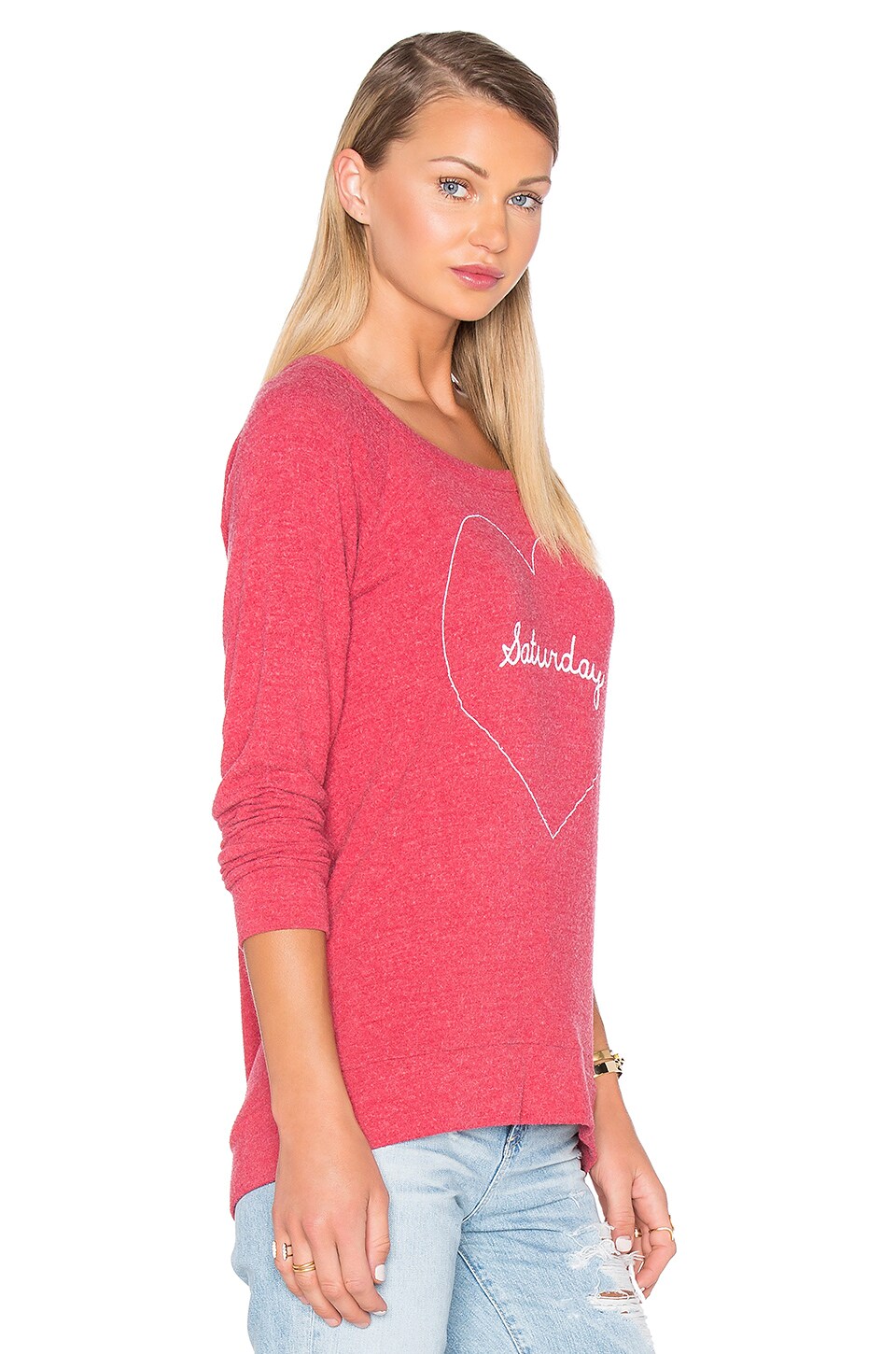 Chaser Saturday Love Sweater in Cardinal