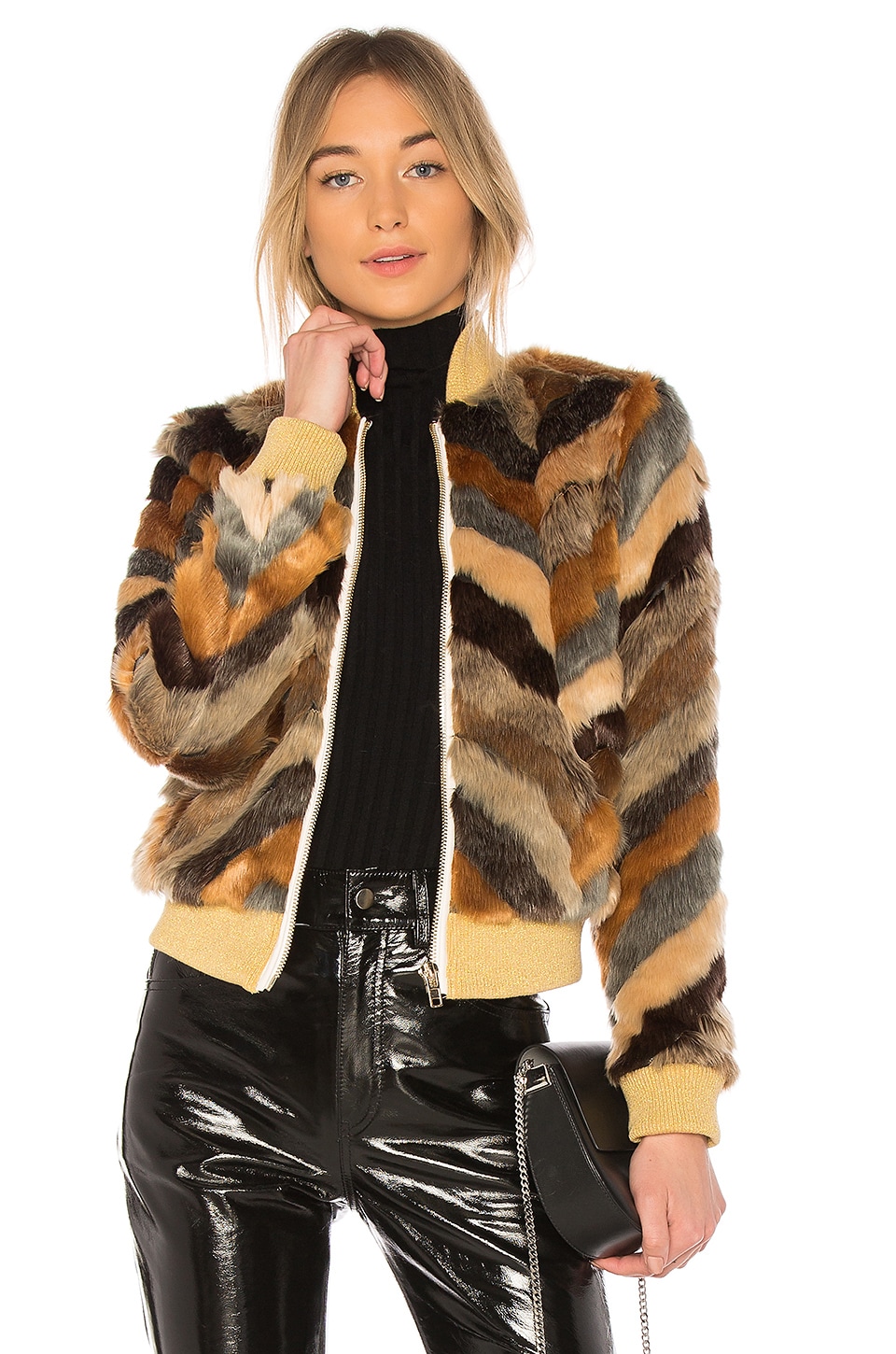 Chaser Faux Fur Jacket in Calico | REVOLVE