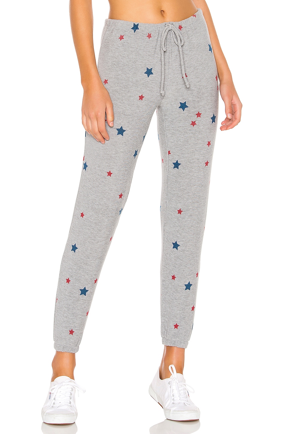 view 1 of 4 Cozy Knit Stars Pants in Heather Grey