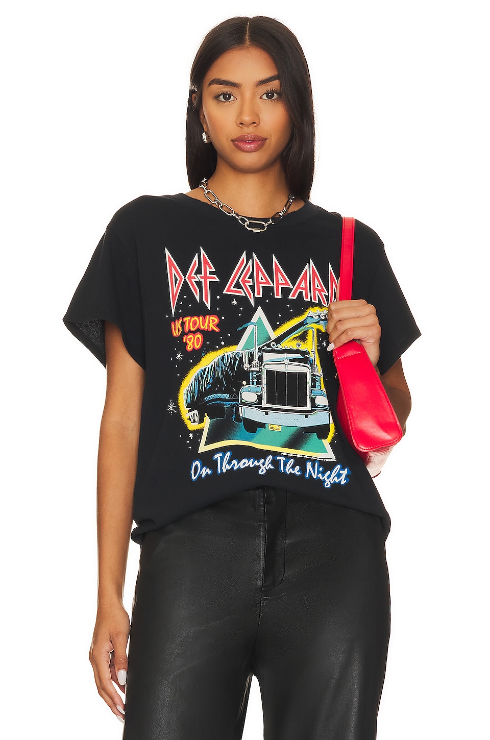 Chaser Def Leppard On Through The Night Tee in Shadow REVOLVE