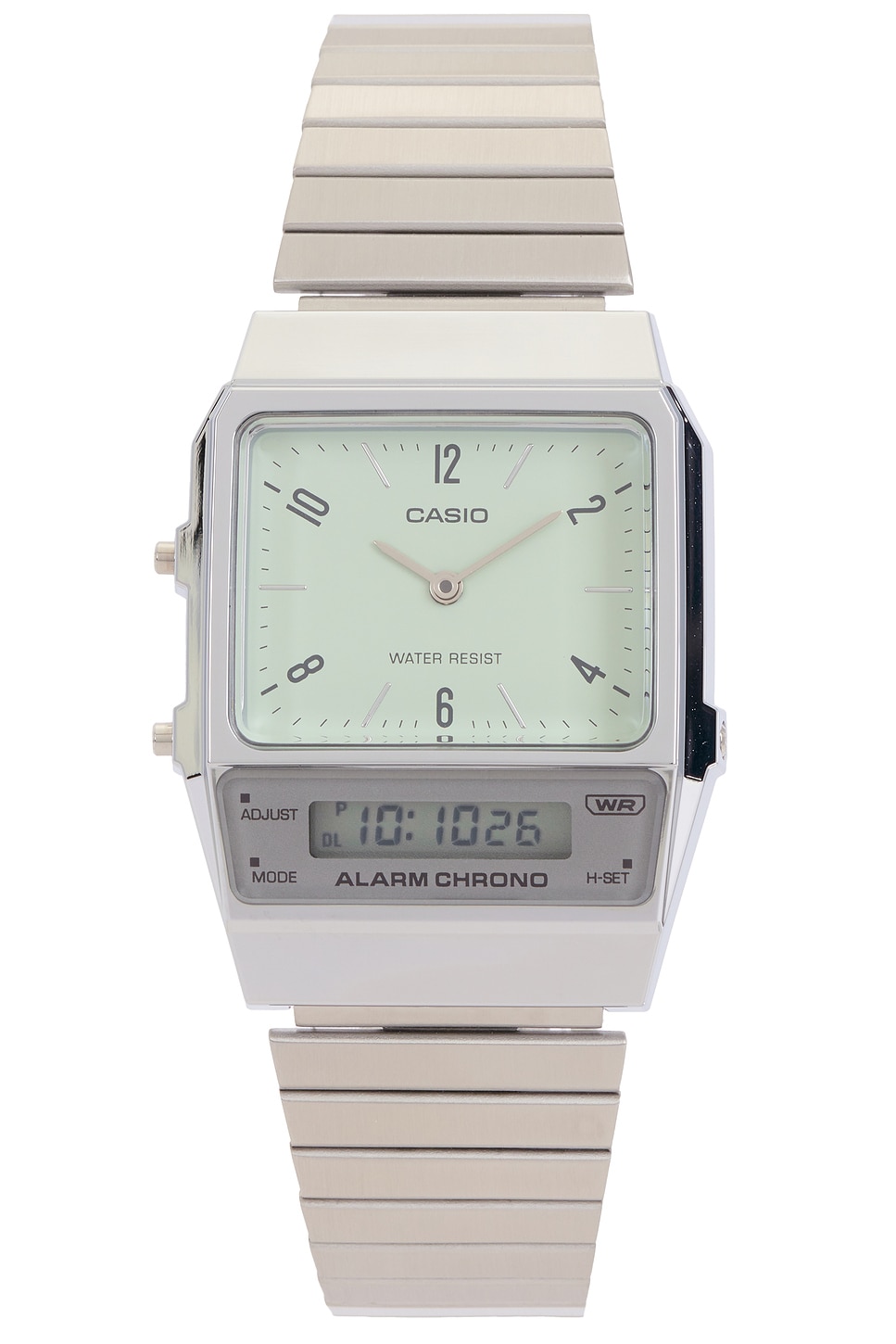 Casio AQ800 Series Watch in Green Silver REVOLVE