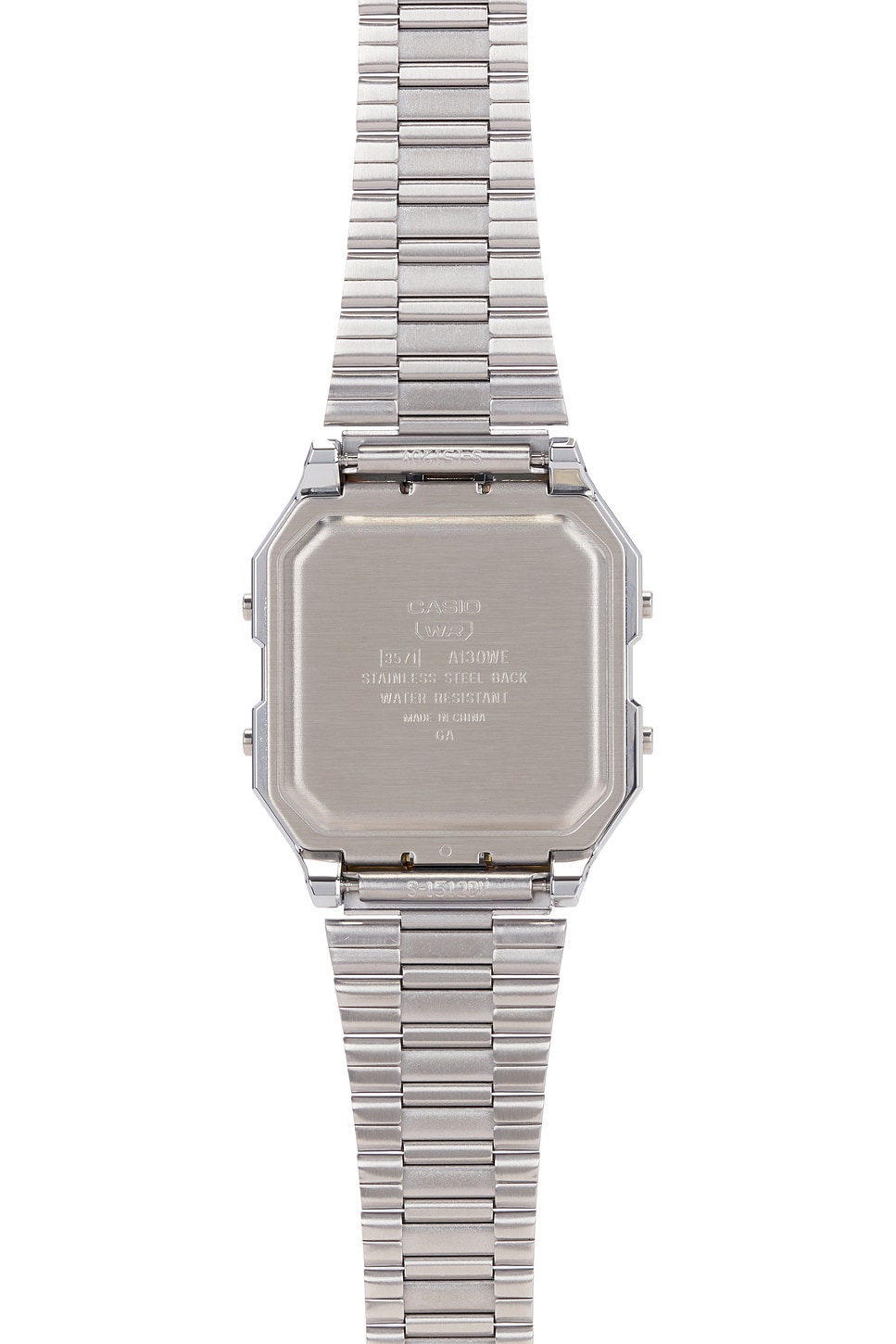 Casio A130 Series Watch in Metal Silver & White | REVOLVE