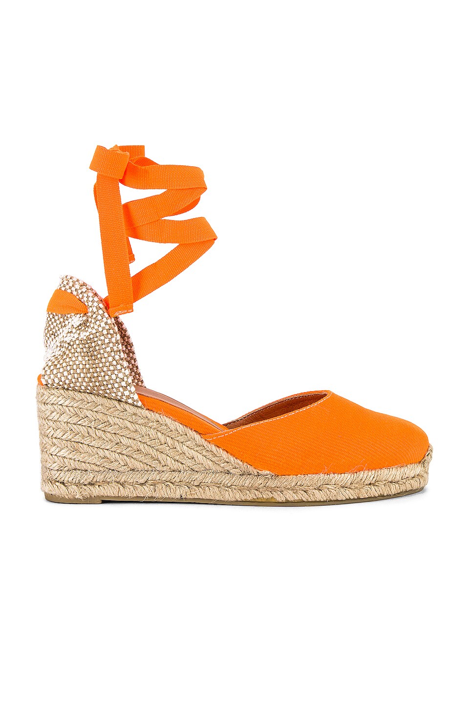 Castaner Carina Wedge in Naranja Fluor REVOLVE