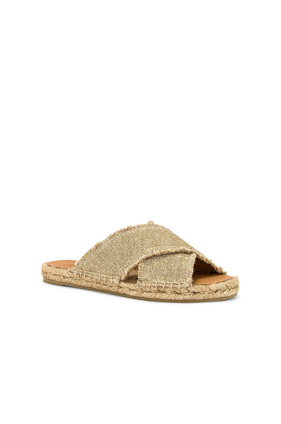 Castaner Palmera Espadrille Sandal in Metalizado Oro Claro
