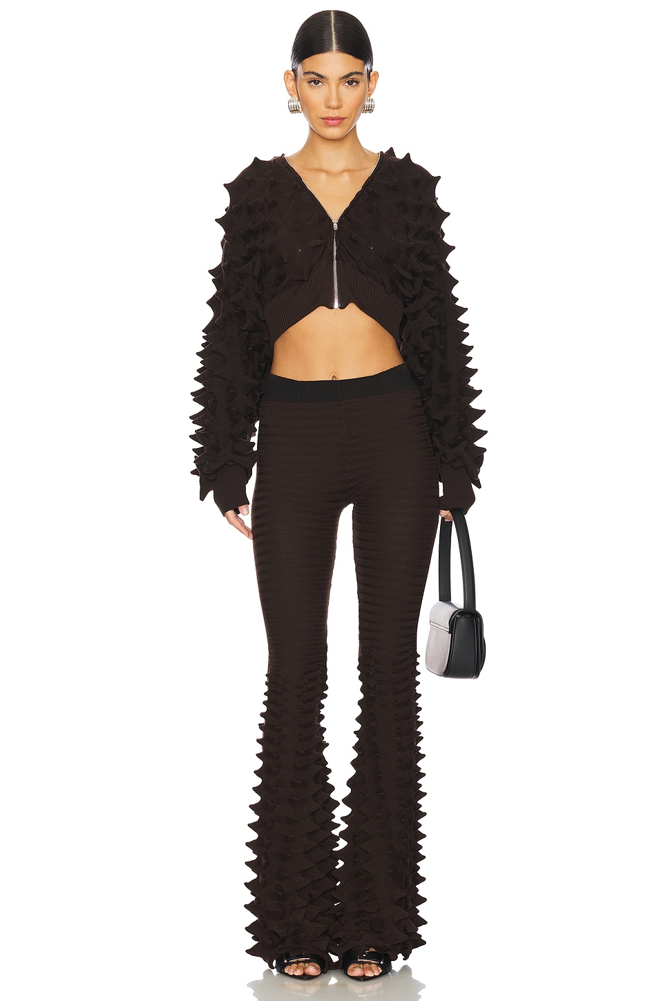 CHET LO Maxi Spike Batwing Cardigan thumbnail