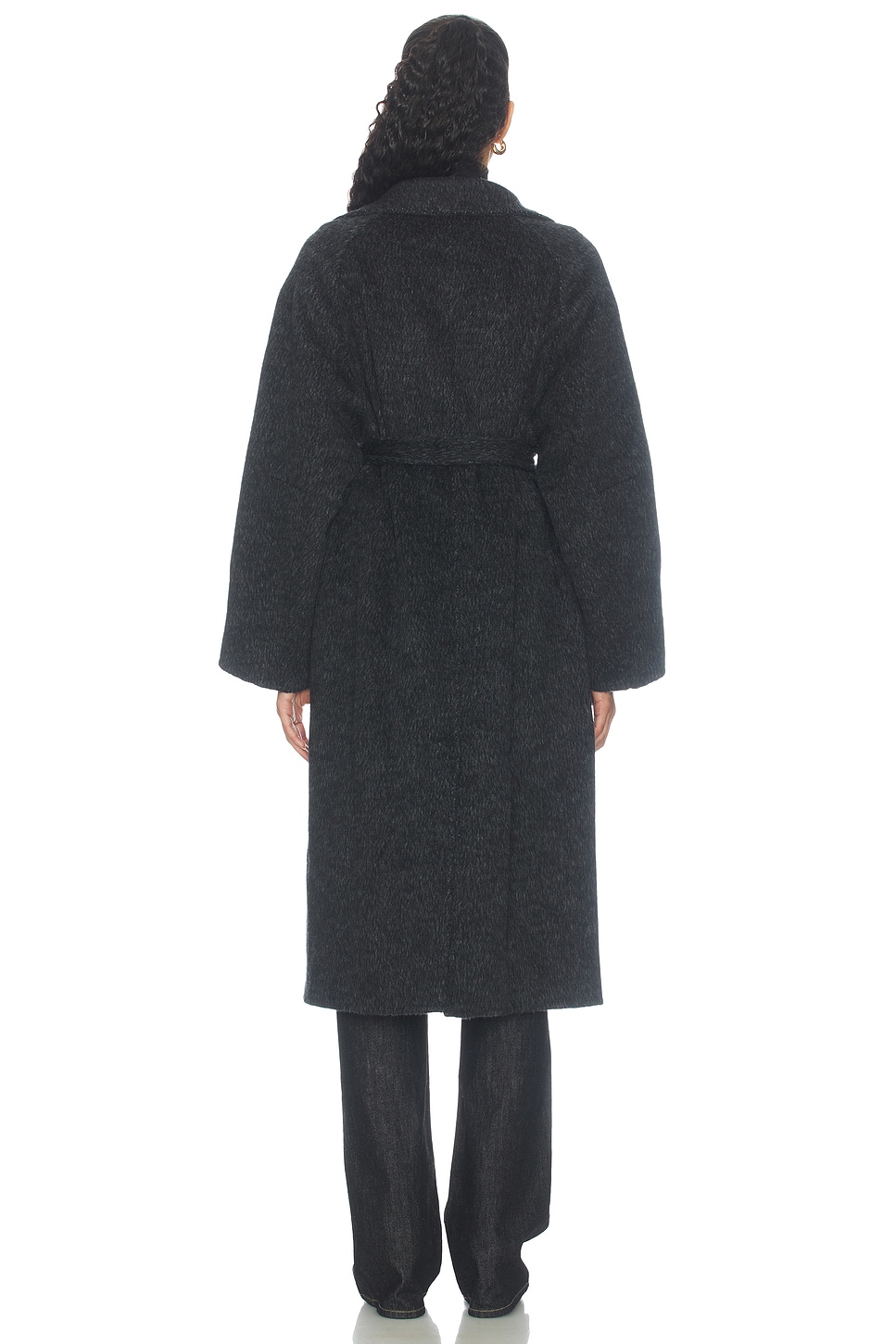 Cubic London Classic Loose-fit Stand Collar Wool-blend Coat