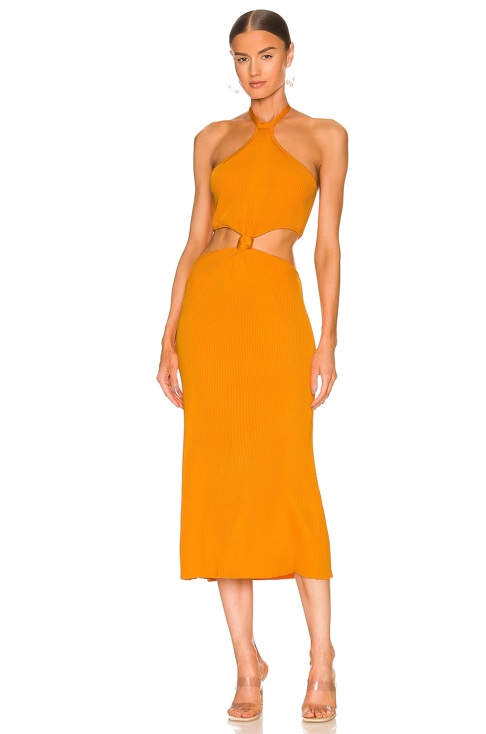 Cameron Knit Dress in Tangerine. Revolve Women Clothing Dresses Knitted Dresses 