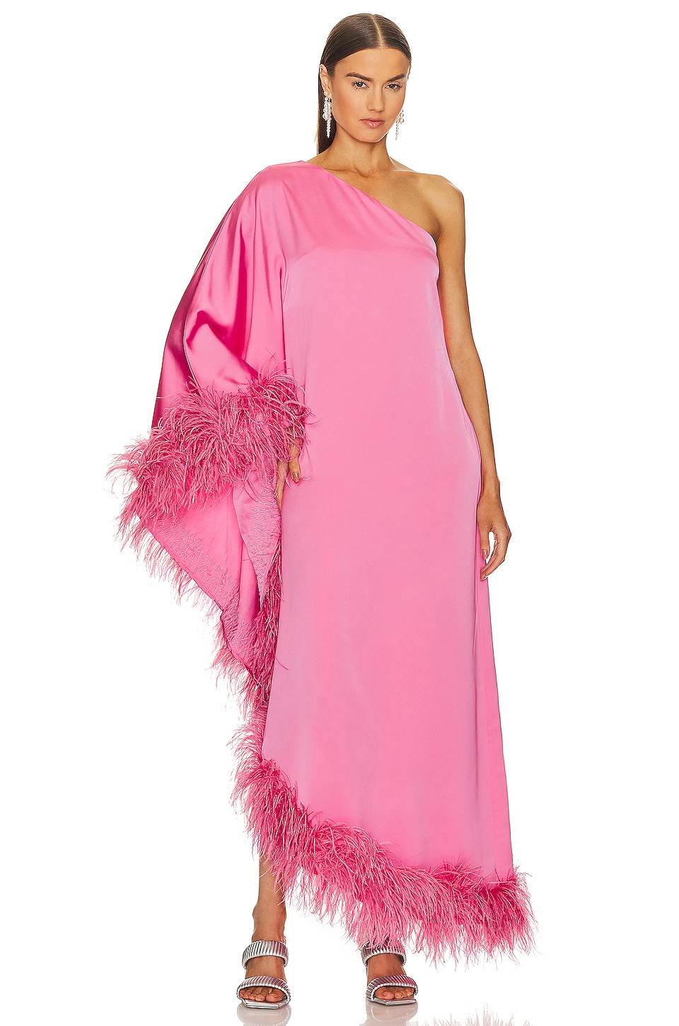 cult gaia pink fringe dress RENATA GOWN