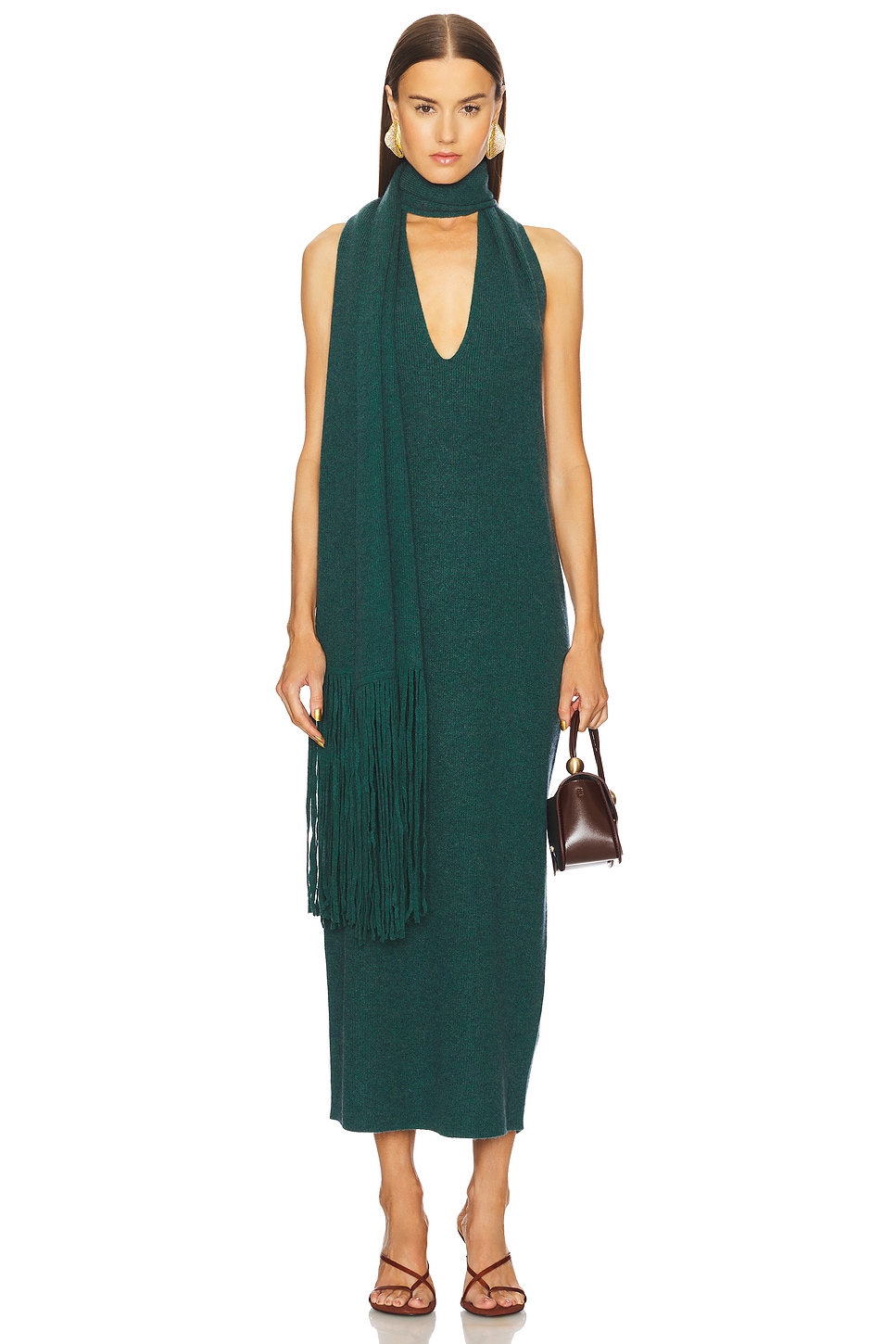 Cult Gaia Terre Dress in Small Dot Deep Lake
