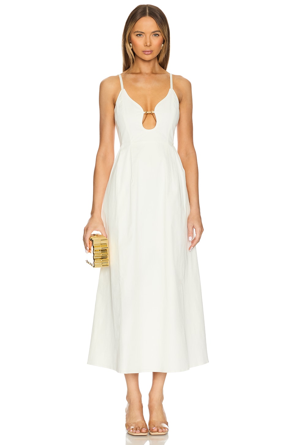 Cult Gaia Ellaria Dress in Off White | REVOLVE