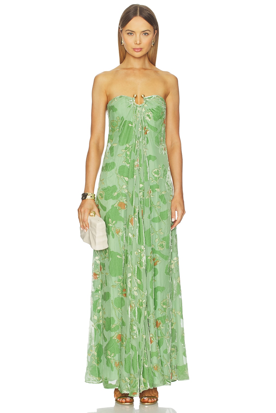 green emerald velvet dress Green Zebra Print V-Neck Midi Dress  Ro&Zo