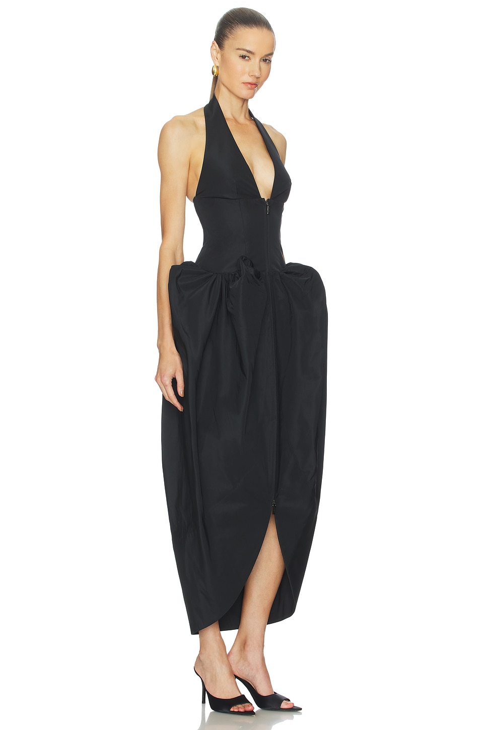 Helsa - The Heavy Crepe Halter Dress | Plush