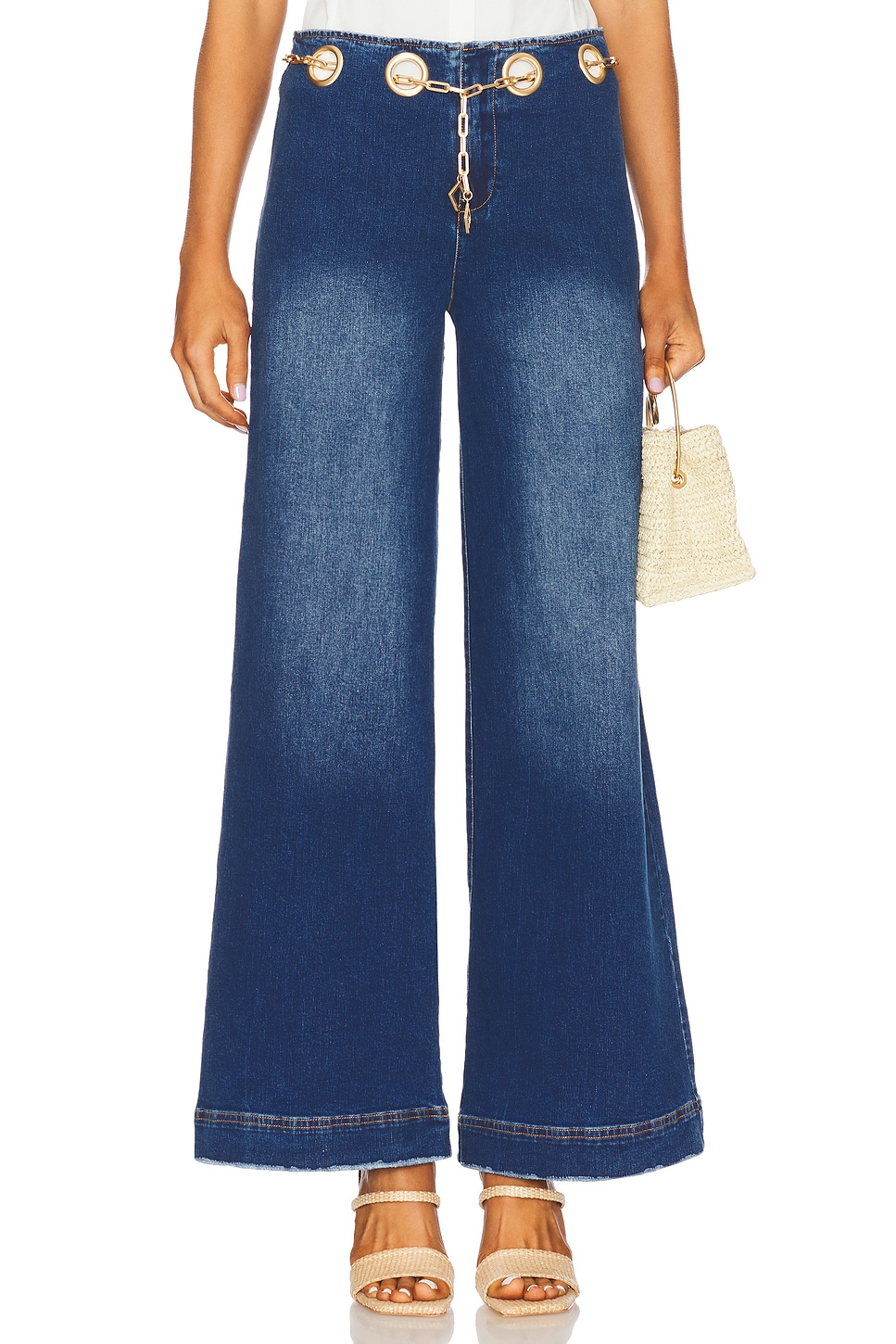 Cult Gaia Sydney Pant in Rinse Wash | REVOLVE