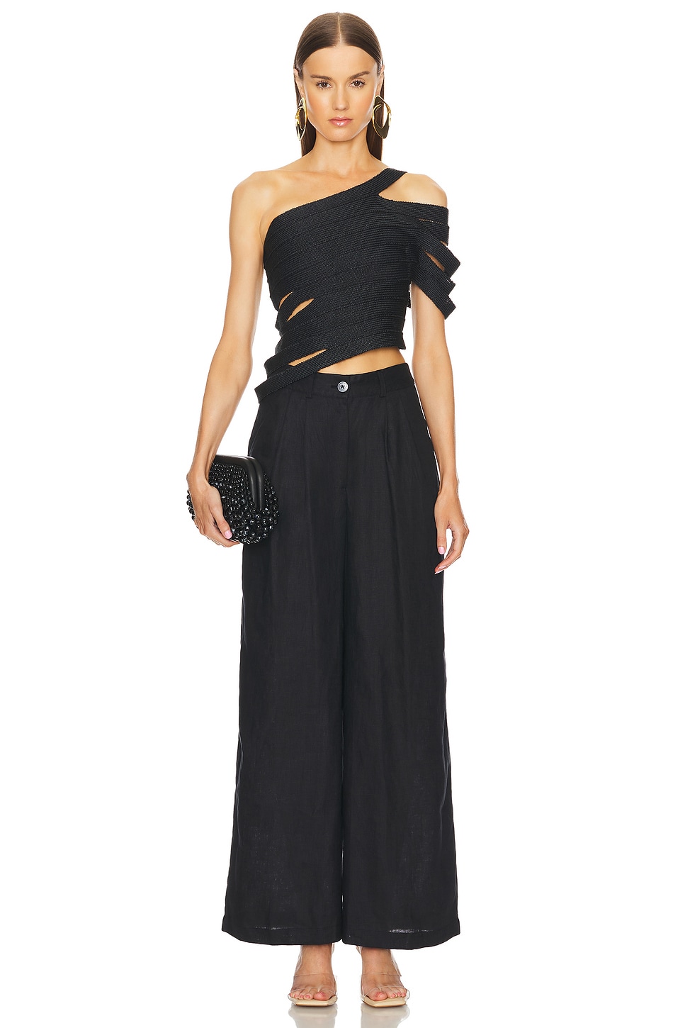 Cult Gaia Sashi Knit Top in Black | REVOLVE