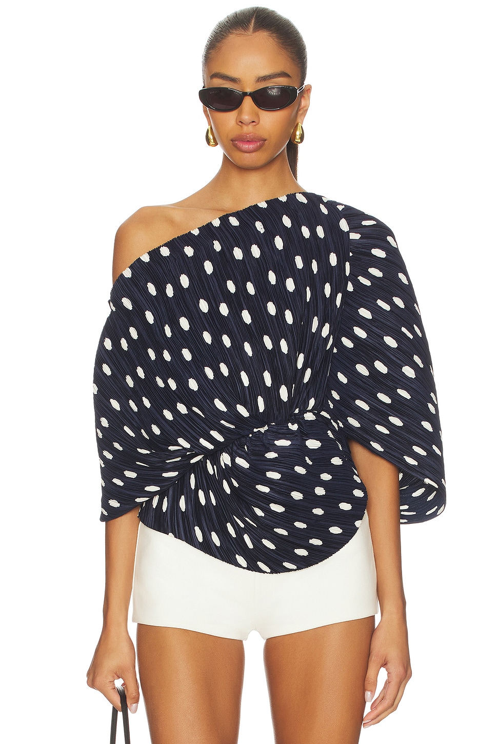 Cult Gaia Cami Top in Small Dot Deep Lake | REVOLVE