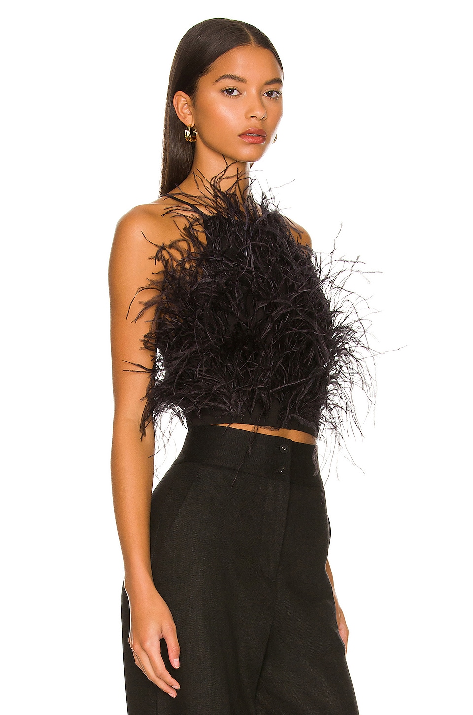 Cult Gaia Joey Top in Black