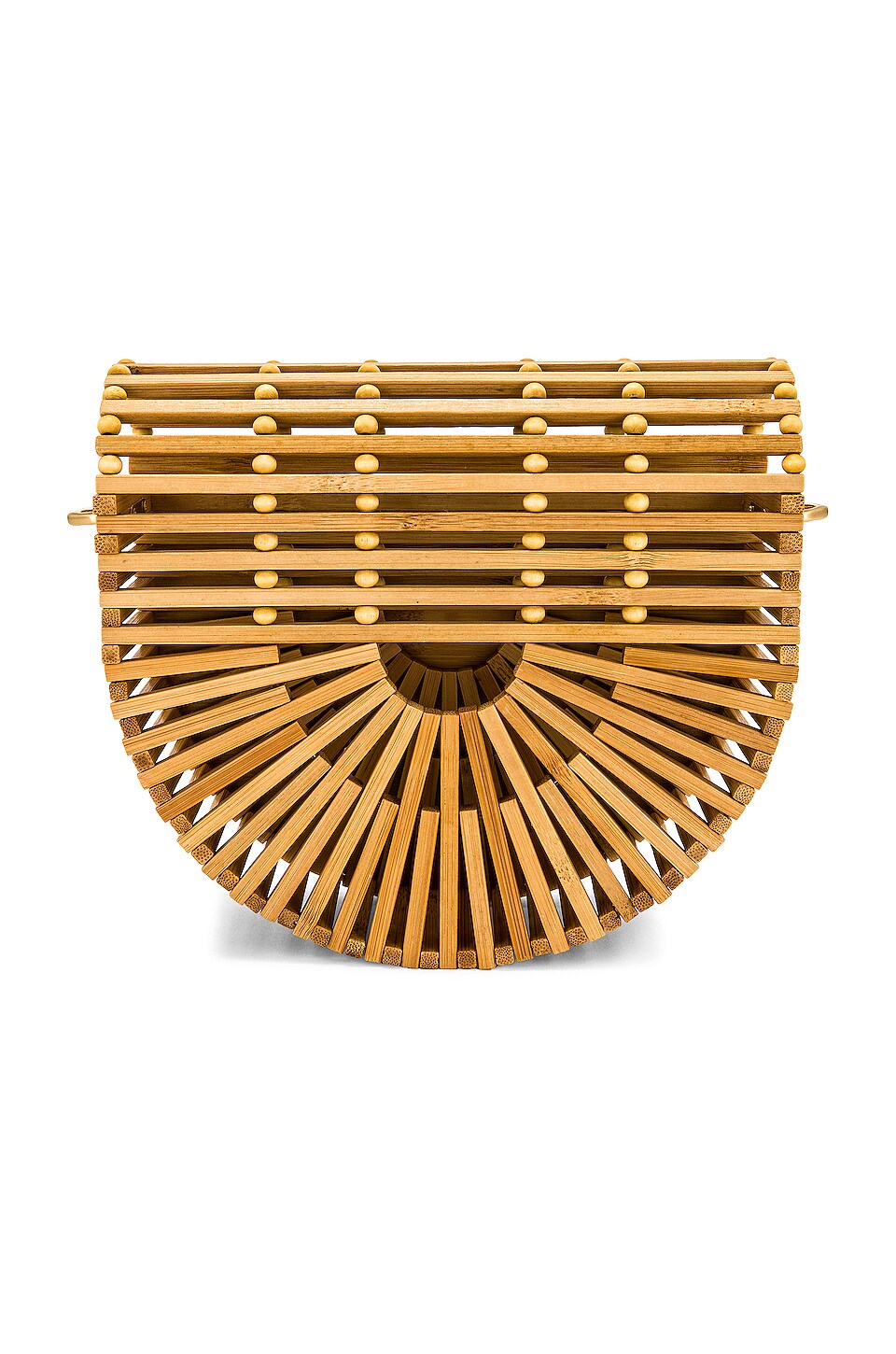 Cult Gaia Gaias Ark Flap Crossbody Bag in Natural