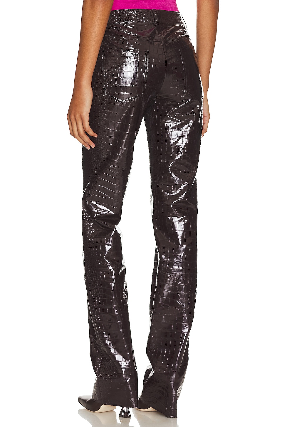 CULTNAKED Croc Boy Faux Leather Trousers thumbnail