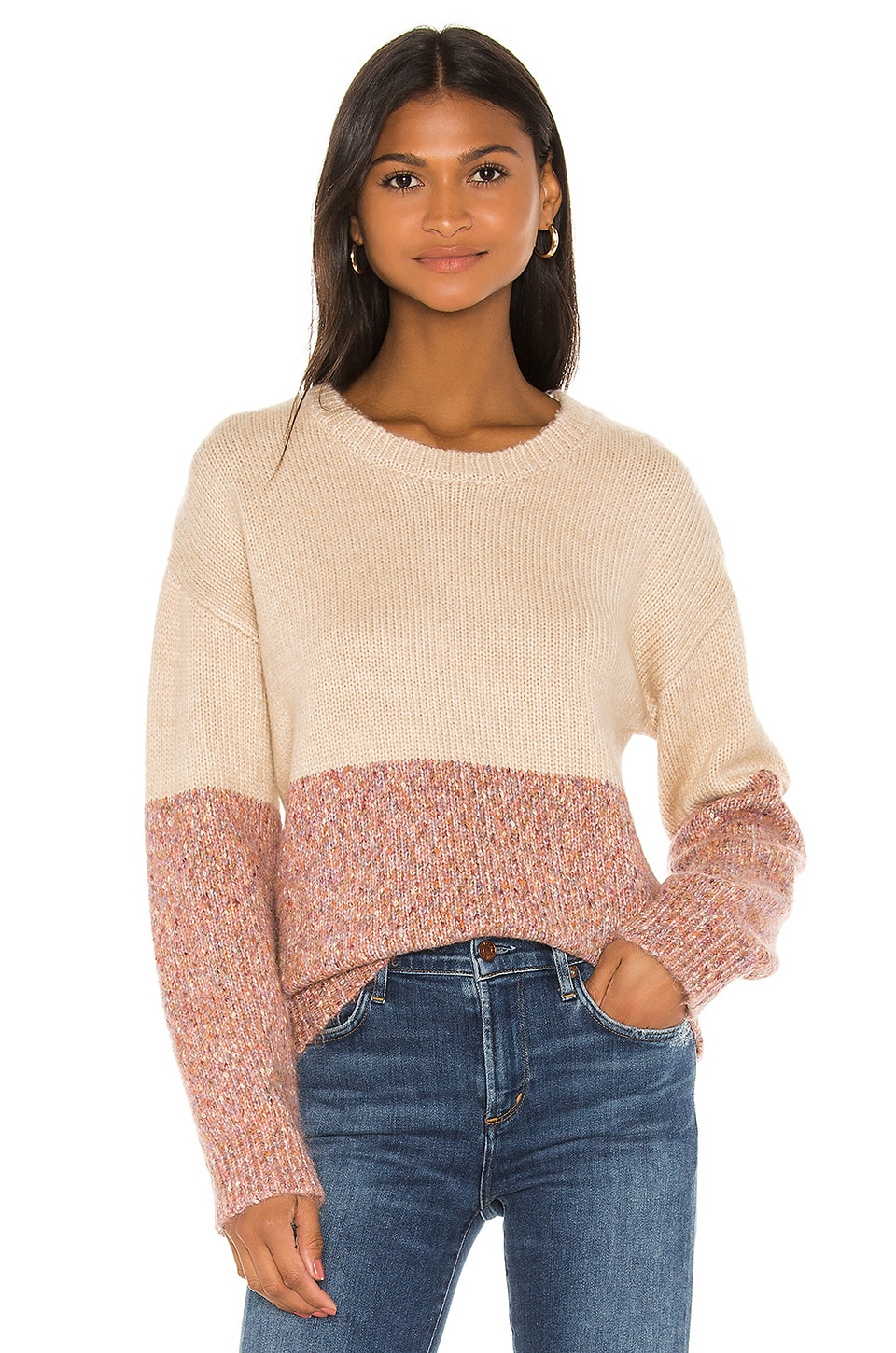 Cupcakes And Cashmere Sweaters Carmel Crew Neck Sweater