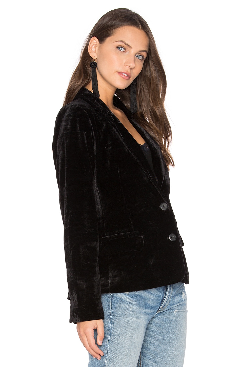 3 Stores In Stock: CUPCAKES AND CASHMERE Toby Ultra Soft Velvet Blazer ...