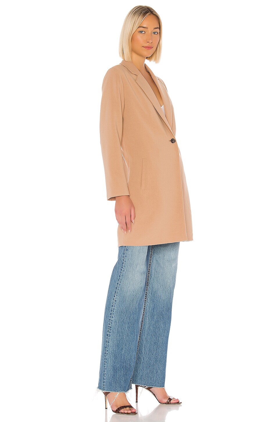 cupcakes and cashmere Haarlem Blazer Coat in Caramel