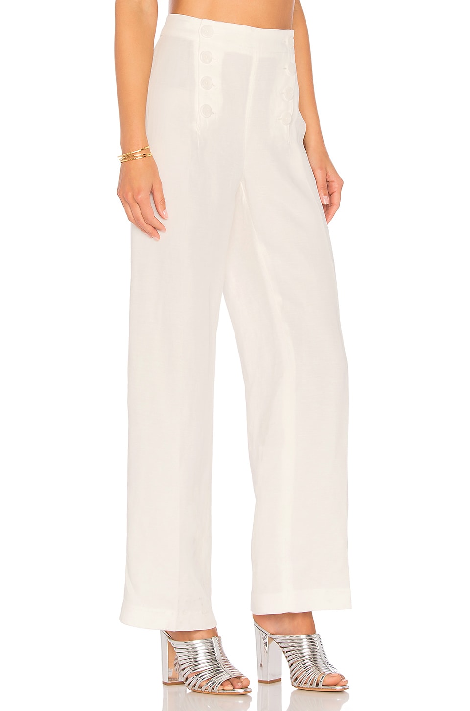 CUPCAKES AND CASHMERE 'Studio' Wide Leg Pants in White | ModeSens