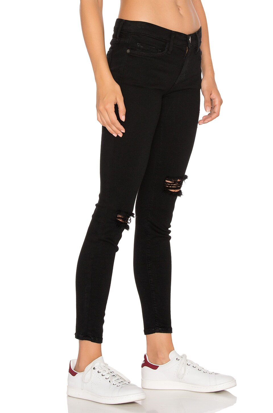Current/Elliott The Stiletto in Washed Black Destroy