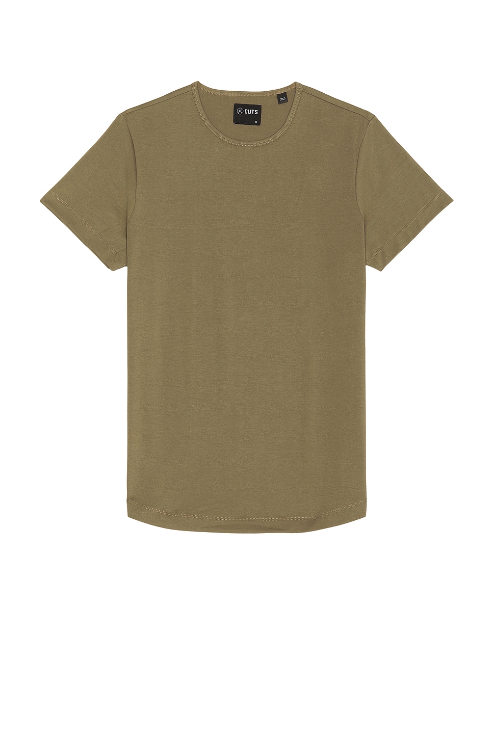 Cuts Curve Hem Tee in Capers | REVOLVE