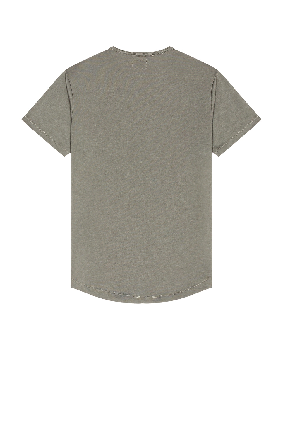 Cuts Crew Curve Hem T-Shirt en Sage