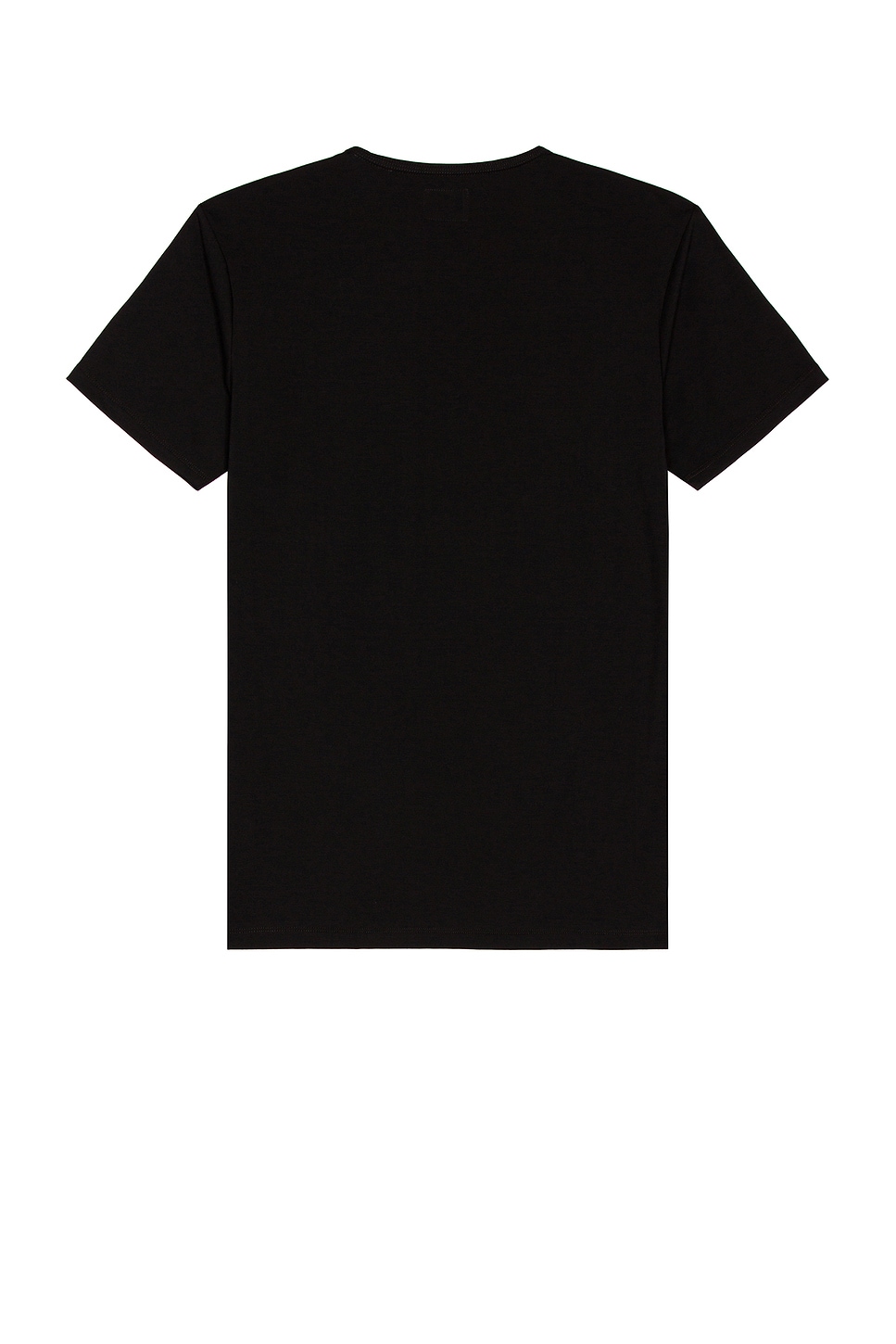 Cuts Crew Split Hem T-Shirt in Black