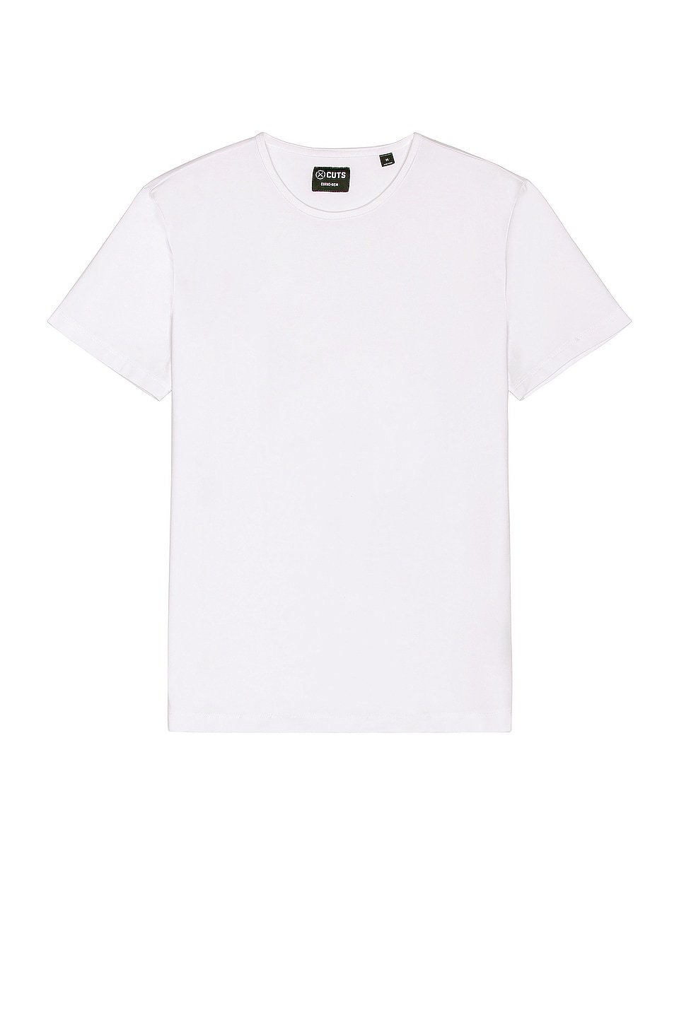 Image 1 of Crew Curve Hem T-Shirt in White