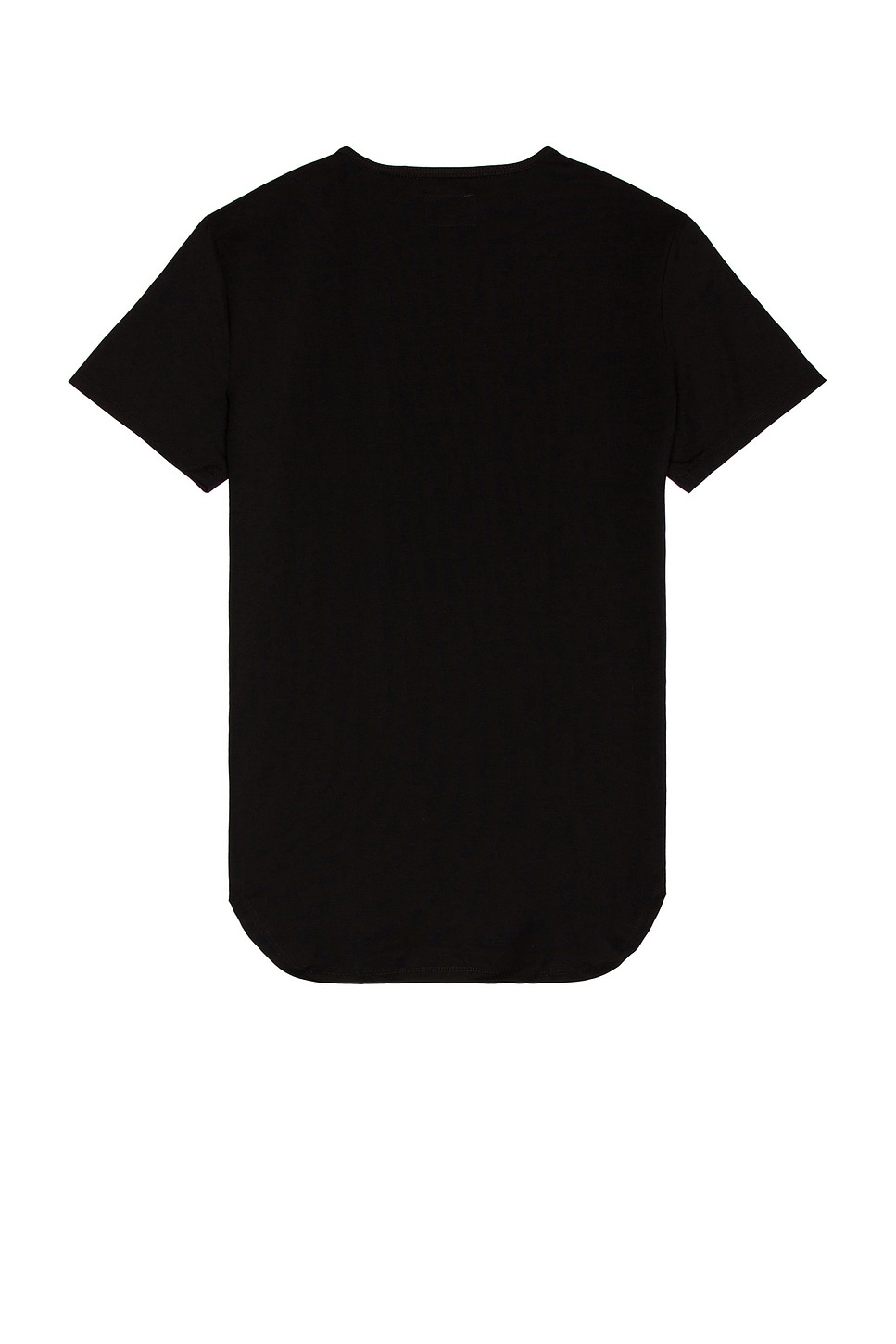 Cuts Crew Elongated T-Shirt in Black
