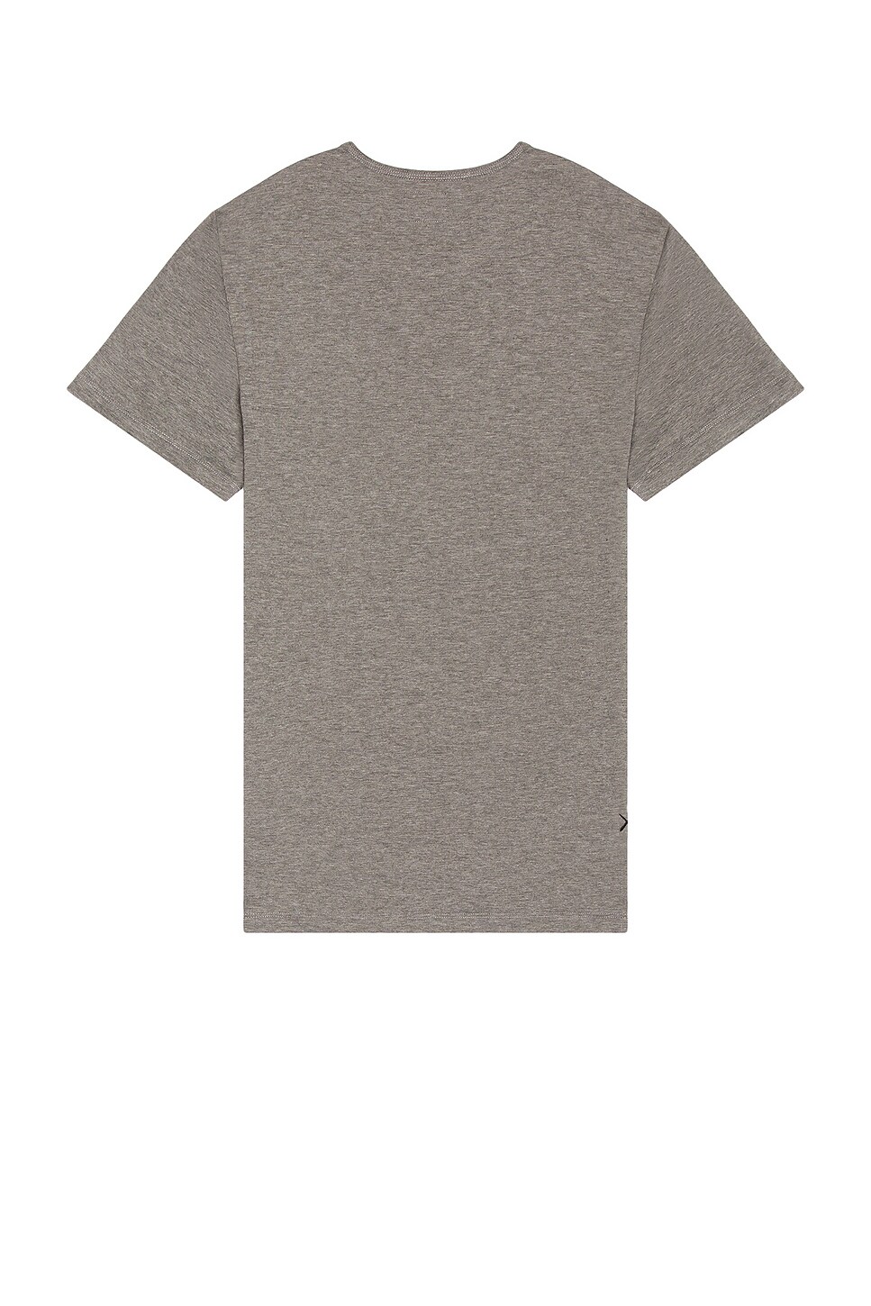 Cuts Crew Split Hem T-Shirt in Heather Grey