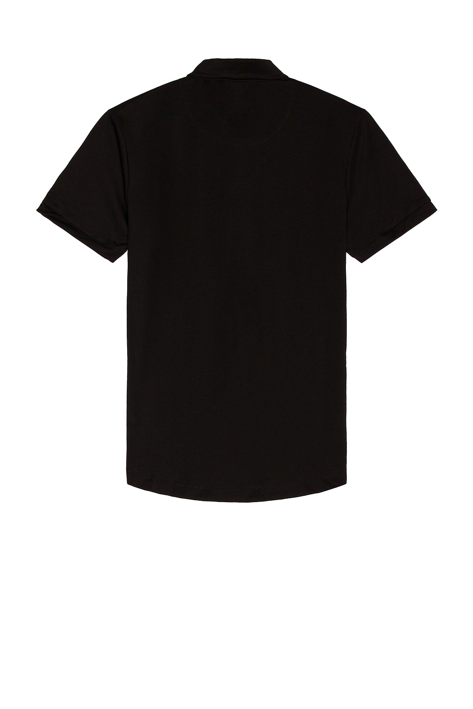 Cuts Polo Curve-Hem in Black