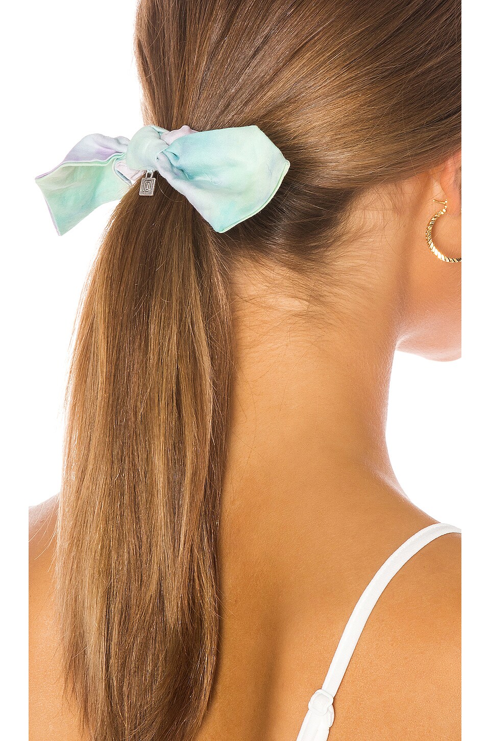 DANNIJO Janis Scrunchie in Blue Tie Dye